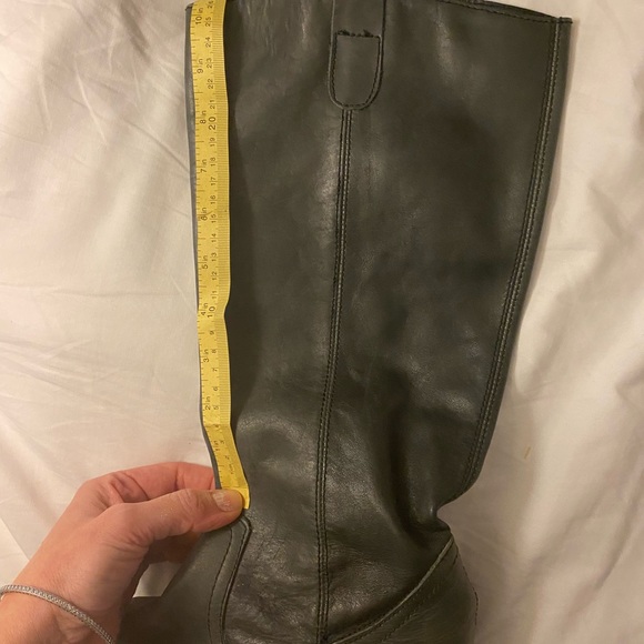 Black Genuine Soft Leather Knee High Boots Sz. 8 - Picture 5 of 16